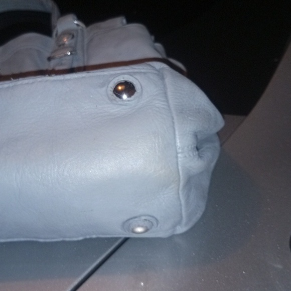 Coach gray Leather Satchel with Silver Hardware - Picture 12 of 16